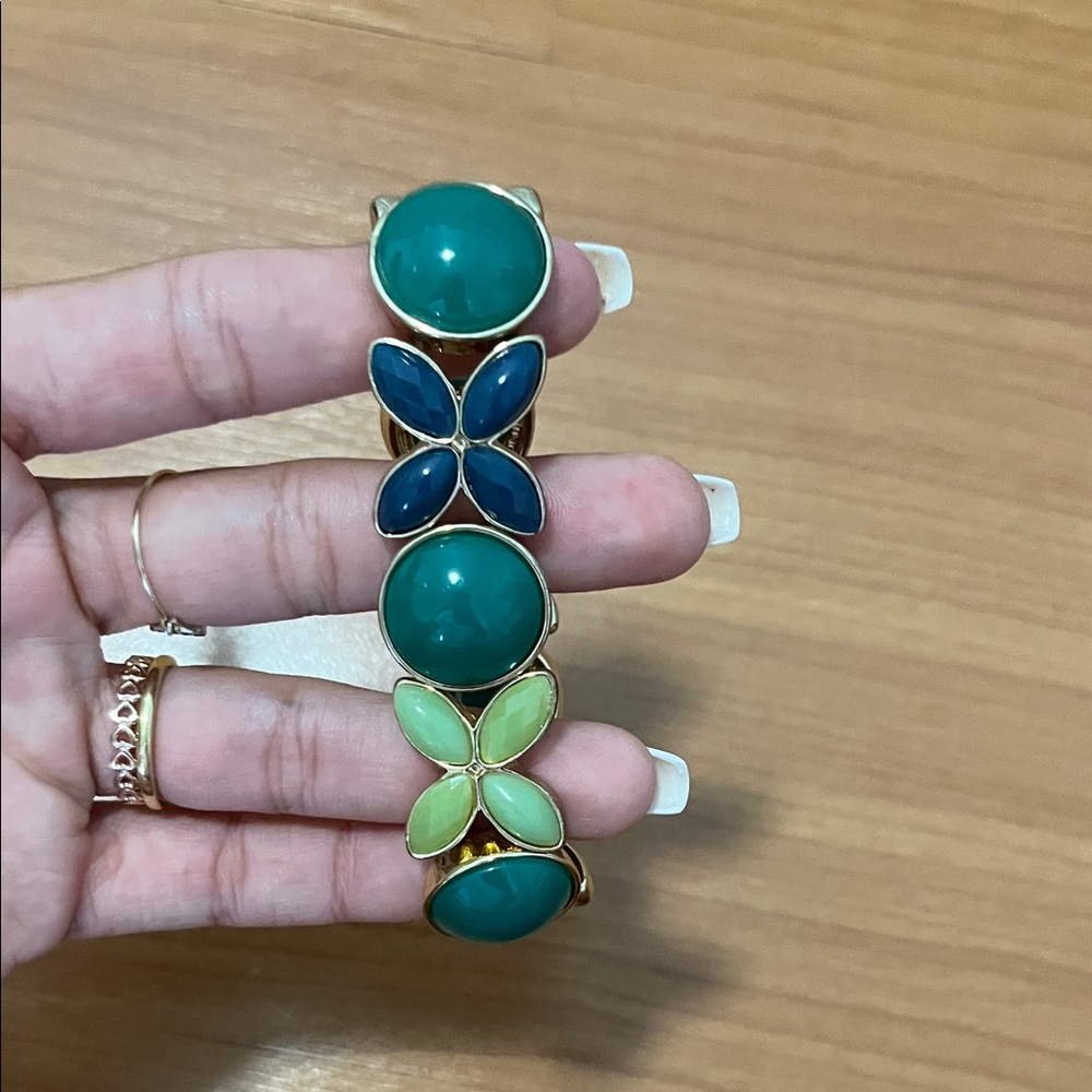 Anne Klein Green and Blue Bracelet